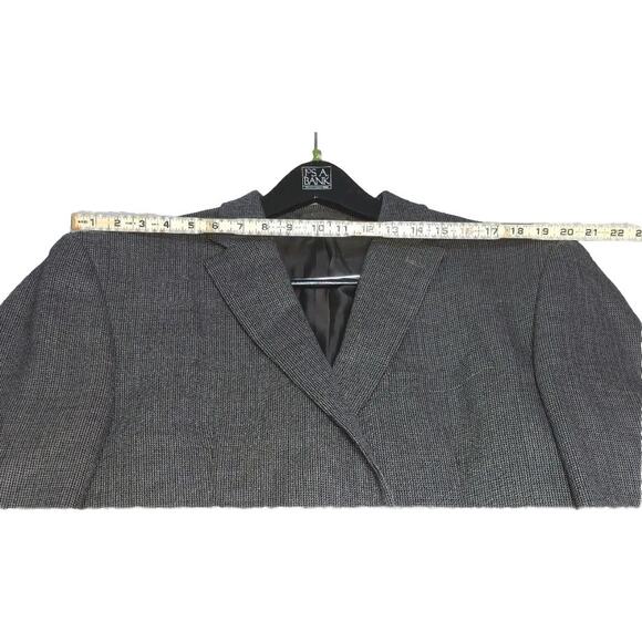 Lauren Ralph Lauren Plaid Sport Coat Men 56R Grey/Blue Two-Button Blazer Jacket - Picture 4 of 7